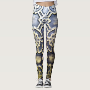 Modern abstract Afrikaans patroon Leggings