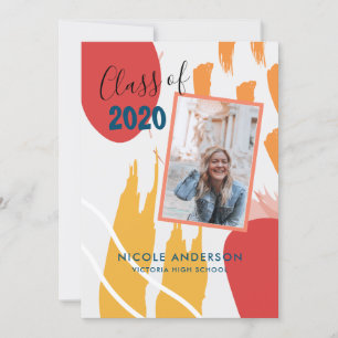 Modern Abstract Afstuderen penseelstreek Kaart