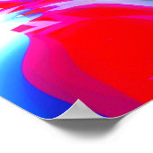 Modern Abstract Art Panoramisch Poster (Hoek)