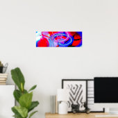 Modern Abstract Art Panoramisch Poster (Thuiskantoor)