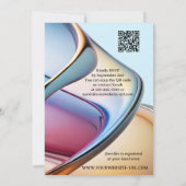 Modern Abstract Art Vrijgezellenfeest Kaart (Achterkant)