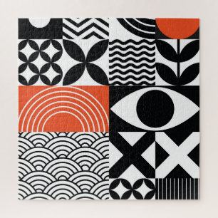 Modern Abstract: Artistiek Design Canvas. Legpuzzel