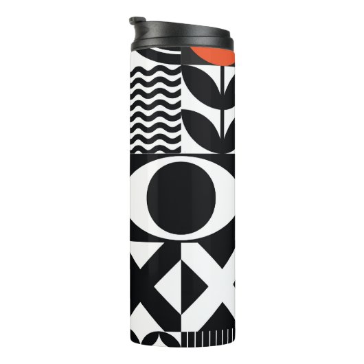 Modern Abstract: Artistiek Design Canvas. Thermosbeker (Geroteerd rechts)