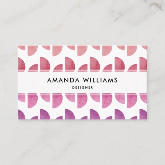 Modern Abstract artistiek Visitekaartje (Voorkant)