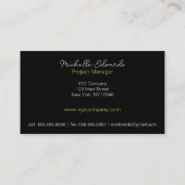 Modern Abstract beheer met minimale geometrie Visitekaartje (Achterkant)