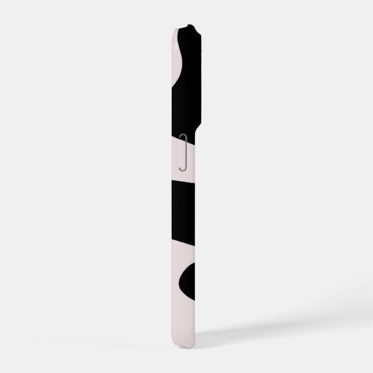 Modern Abstract Black Blob Pattern Phone Case  (Côté droit)