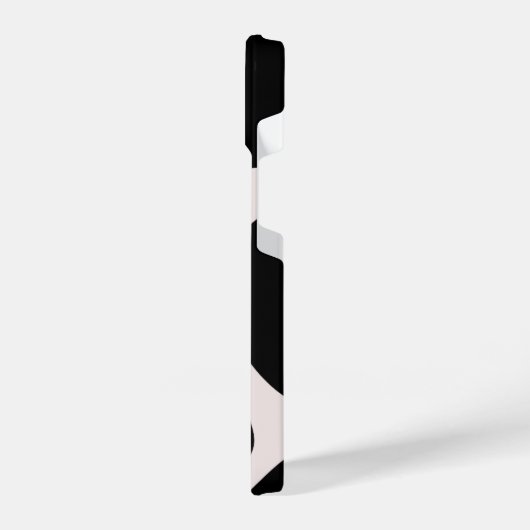 Modern Abstract Black Blob Pattern Phone Case iPhone Hoesje (Linkerkant)