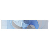 Modern Abstract Blauw Grijs Fractal Art Graphic Medium Tafelloper (Horizontaal)