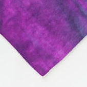 Modern Abstract blauw roze penseelstreken monogram Fleece Deken (Hoek)