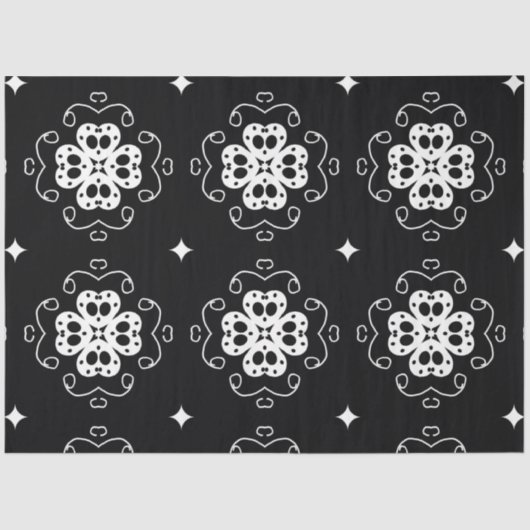 Modern abstract Bloementissuepapier Tissuepapier (Voorkant)