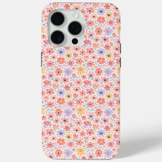 Modern Abstract Bloemmotief Case-Mate iPhone Case (Achterkant)
