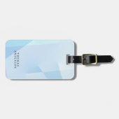 Modern Abstract Blue Geometric Background  Bagagelabel (Voorkant horizontaal)