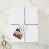 Modern Abstract Boho Business Clohing Hang Label Cadeaulabel (Met Touw)