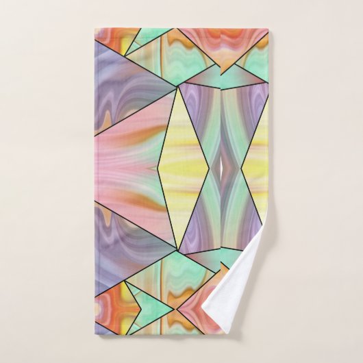 Modern Abstract boho Marble Art (Serviette à main)
