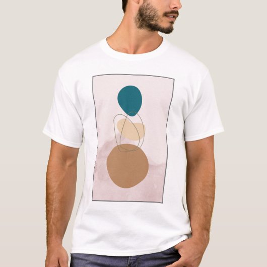 Modern Abstract Boho T-shirt ontwerp (Voorkant)