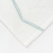 Modern Abstract botanisch blad Fleece Deken (Hoek)