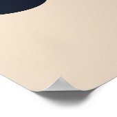 Modern Abstract Botanisch Bloem Poster (Hoek)