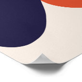 Modern Abstract Botanisch Bloem Poster (Hoek)