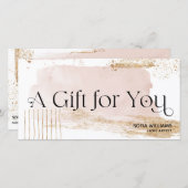 Modern Abstract Certificaat Gift Kaart (Voorkant / Achterkant)