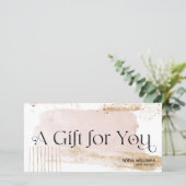 Modern Abstract Certificaat Gift Kaart (Staand voorkant)