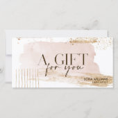 Modern Abstract Certificaat Gift Kaart (Voorkant)