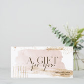 Modern Abstract Certificaat Gift Kaart (Staand voorkant)