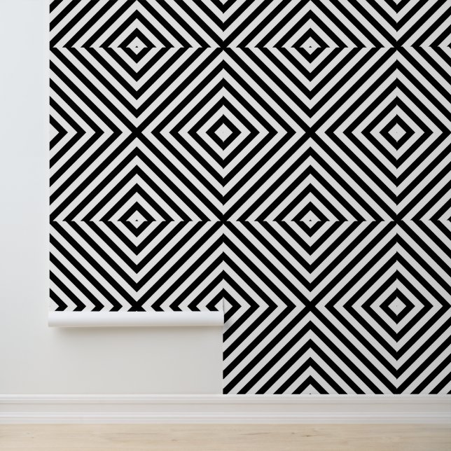 Modern Abstract Chevron Pattern Behang (Applicatie)