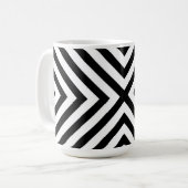 Modern Abstract Chevron Pattern Koffiemok (Voorkant links)