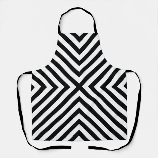 Modern Abstract Chevron Pattern Schort (Voorkant)
