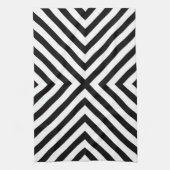 Modern Abstract Chevron Pattern Theedoek (Verticaal)