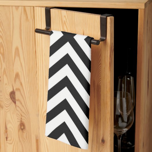 Modern Abstract Chevron Pattern Theedoek (Derde Gevouwen)