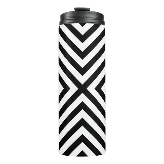 Modern Abstract Chevron Pattern Thermosbeker (Voorkant)