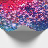 Modern Abstract | CHRISTMAS STARS | PAARS Cadeaupapier (Hoek)