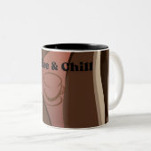 modern abstract coffee art mug  (Devant droit)