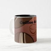 modern abstract coffee art mug  (Devant gauche)