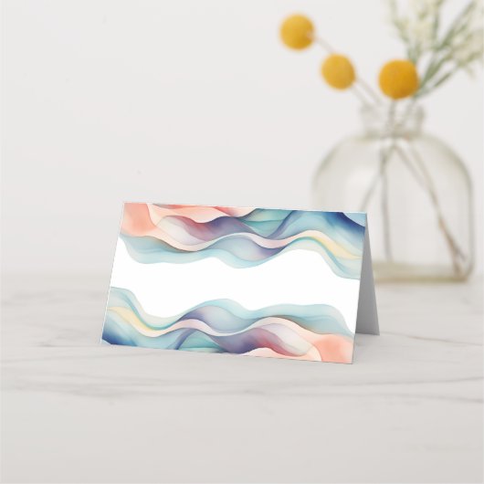 Modern Abstract Color Wave Wedding (Voorkant)