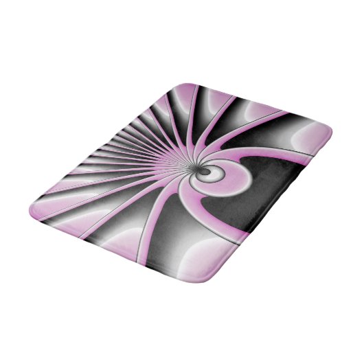 Modern Abstract Crazy Fractal Art Pattern Badmat (Gekanteld)