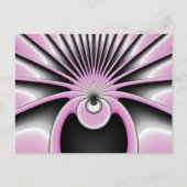 Modern Abstract Crazy Fractal Art Pattern Briefkaart (Voorkant)