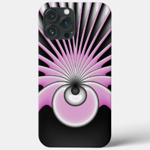 Modern Abstract Crazy Fractal Art Pattern iPhone 13 Pro Max Hoesje