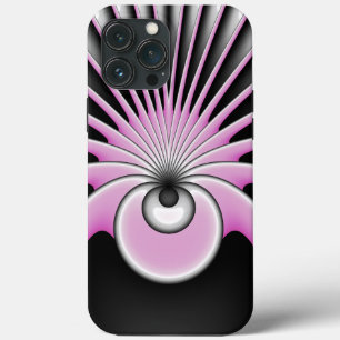 Modern Abstract Crazy Fractal Art Pattern iPhone 13 Pro Max Hoesje