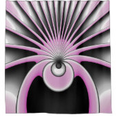 Modern Abstract Crazy Fractal Art Pattern Douchegordijn (Voorkant)