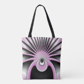 Modern Abstract Crazy Fractal Art Pattern Draagtas (Achterkant)