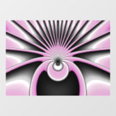 Modern Abstract Crazy Fractal Art Pattern Raamsticker (Vel)