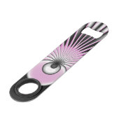 Modern Abstract Crazy Fractal Art Pattern Speed Flessenopener (Achterkant Gekanteld)