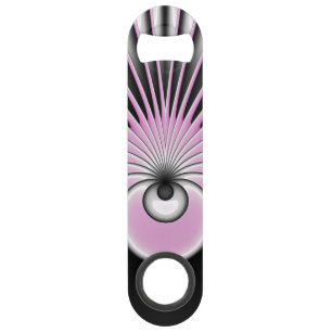 Modern Abstract Crazy Fractal Art Pattern Speed Flessenopener