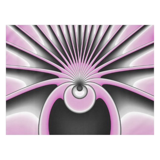 Modern Abstract Crazy Fractal Art Pattern Tafelkleed (Voorkant (Horizontaal))
