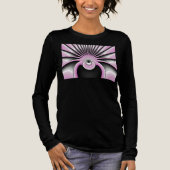 Modern Abstract Crazy Fractal Art Pattern Tri-Blend Shirt (Voorkant)