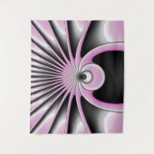 Modern Abstract Crazy Fractal Art Pattern Wandkleed (Voorkant)