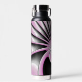 Modern Abstract Crazy Fractal Art Pattern Waterfles (Voorkant)