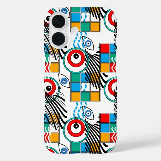 Modern abstract creatief multikleurig patroon Case-Mate iPhone case (Achterkant)